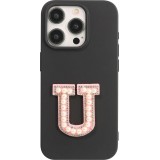 Sticker Aufkleber für Handy/Tablet/Computer 3D Pearls Rosa - Buchstabe U