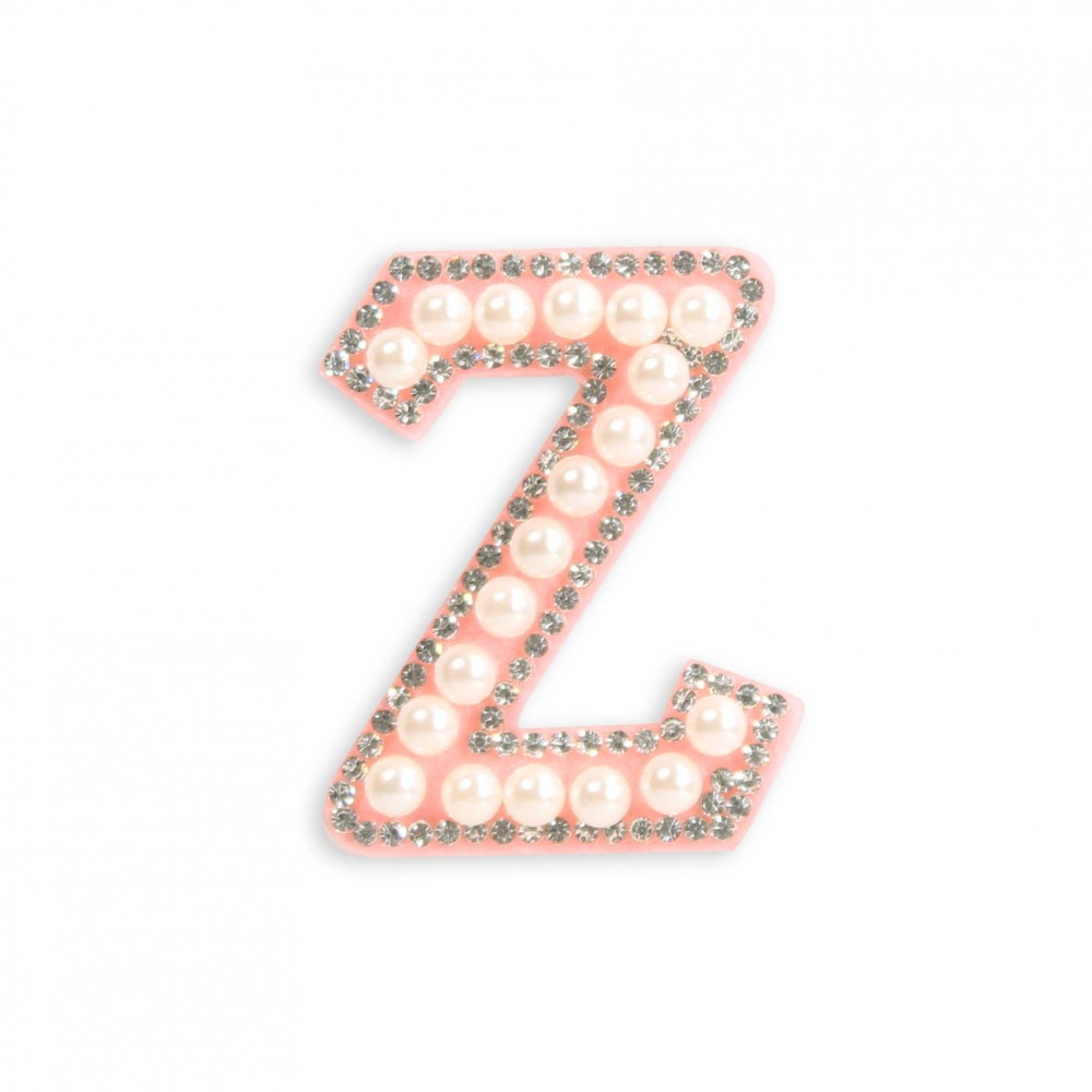 Sticker Aufkleber für Handy/Tablet/Computer 3D Pearls Rosa - Buchstabe Z