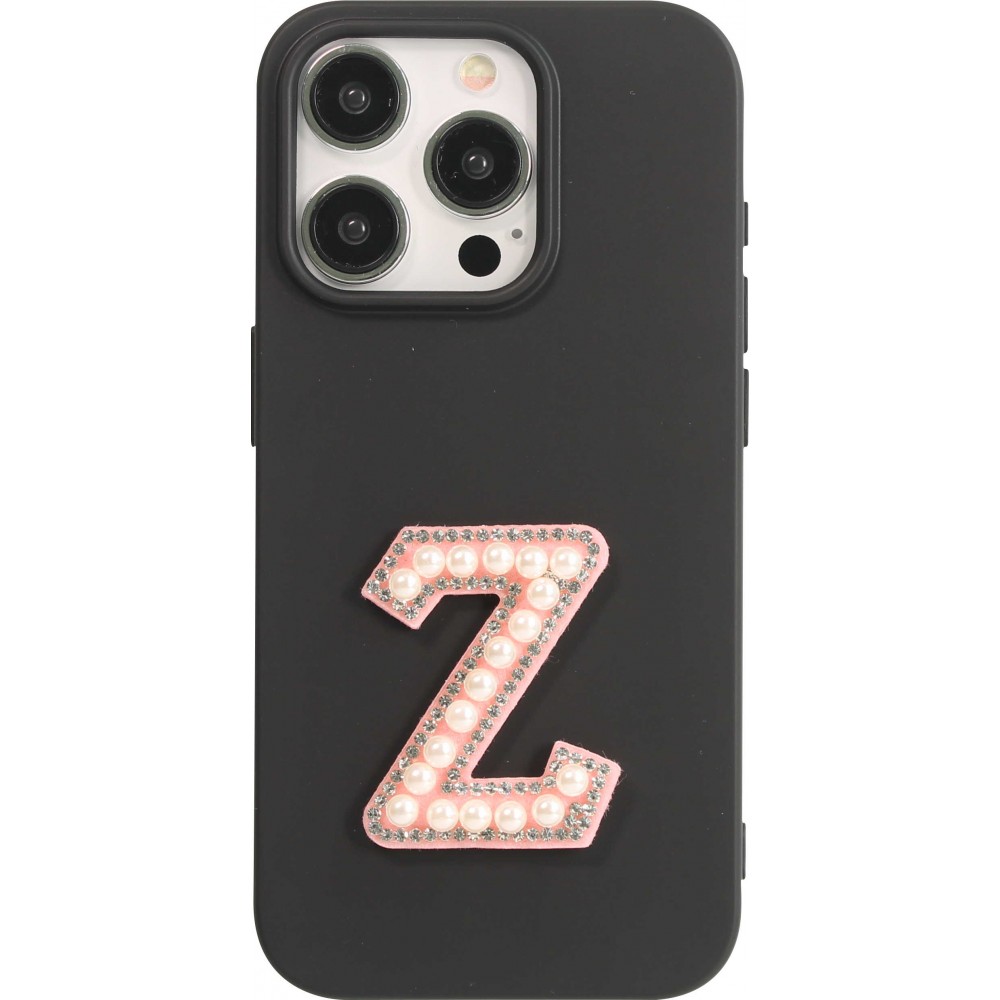 Sticker Aufkleber für Handy/Tablet/Computer 3D Pearls Rosa - Buchstabe Z