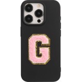 Sticker Aufkleber für Handy/Tablet/Computer 3D gestickt Hellrosa - Buchstabe G