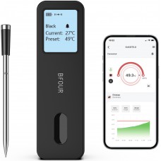 BFOUR Smart Bluetooth Thermomètre à viande BF-30 Eco-Friendly Batterie Li-Ithium Ecran LCD + APP