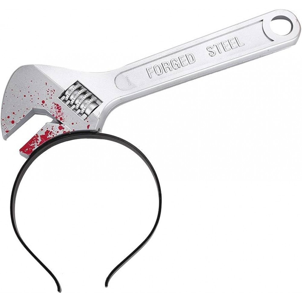 Bandeau serre-tête Halloween déguisement effrayant avec faux sang - Clé à molette