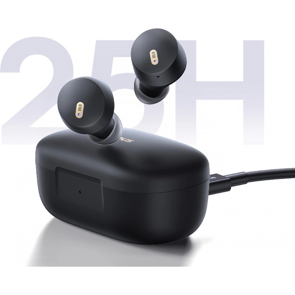 Baseus Bowie E18 Bluetooth 5.3 TWS In-Ear Kopfh&ouml;rer IPX4 mit Ladeetui - Schwarz