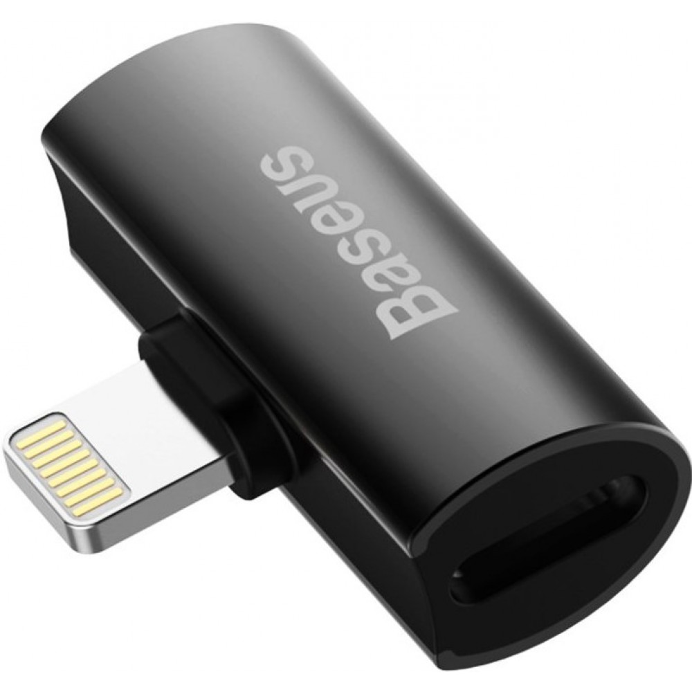 Baseus adaptateur audio converter L46 double Lightning 2x (iPhone)  - Noir