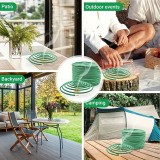 Bâtons spirales citronnelle (pack de 48 pièces) encens sent-bon anti-insecte et moustique pour extérieur - Vert
