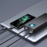 Batterie Externe Baseus Amblight 65W 30000mAh Charge Rapide Power Bank - Noir