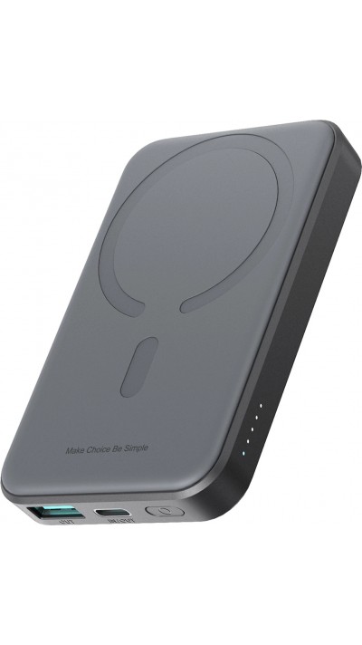 Batterie Externe Joyroom JR-W020 Mini 5000mAh USB-A / USB-C Induction 20W avec Câble USB-C - Noir