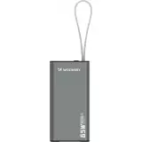 Wozinsky K65+ Power Bank 30000mAh 65W - Externe Batterie mit 2x USB-C und 1x USB-A Schnellladung - Schwarz