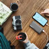 Wozinsky K65+ Power Bank 30000mAh 65W - Externe Batterie mit 2x USB-C und 1x USB-A Schnellladung - Schwarz