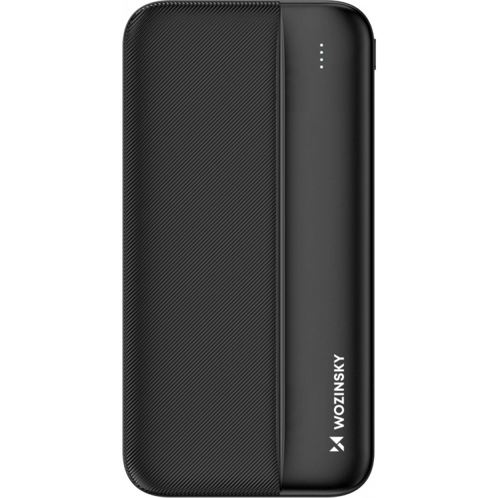 Batterie Externe Power Bank Wozinsky Li-Po 10000mAh USB-A / USB-C / Micro USB - Noir