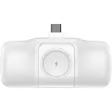 Batterie Externe Wozinsky WF16-YCS 5000mAh 15W USB-C Mini avec Câble USB-C Intégré et Chargeur Apple Watch - Blanc
