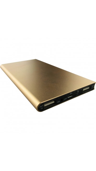 Luxury Batterie externe Powerbank deluxe Smart plat 10'000 mAh - Or