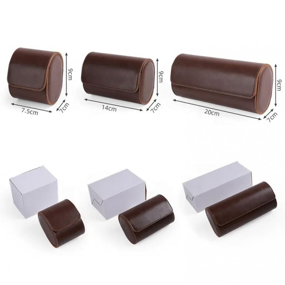 Luxuriöse und hochwertige Uhren Aufbewahrungs Box Kunstleder und weichem Uhrenkissen - 1 Uhr - Schwarz