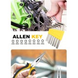 Praktische tragbare kompakte Werkzeugbox 25 Teile mit den wichtigsten Werkzeugen - Gelb