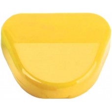 Schachtel für Zahnspange oder Zahnprothese - Gelb