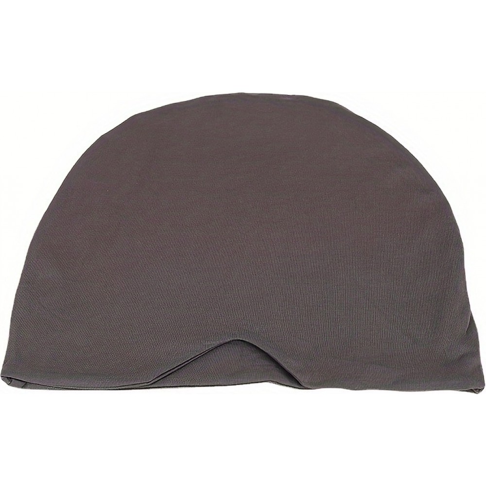 Bonnet de nuit et masque pour les yeux coupe-vent doux respirant pour le sommeil voyage camping - Gris fonc&eacute;