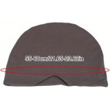 Bonnet de nuit et masque pour les yeux coupe-vent doux respirant pour le sommeil voyage camping - Gris fonc&eacute;