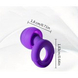 Bouchons d'oreilles loop en silicone (3 tailles d'embout) réutilisables avec étui de rangement - Blanc