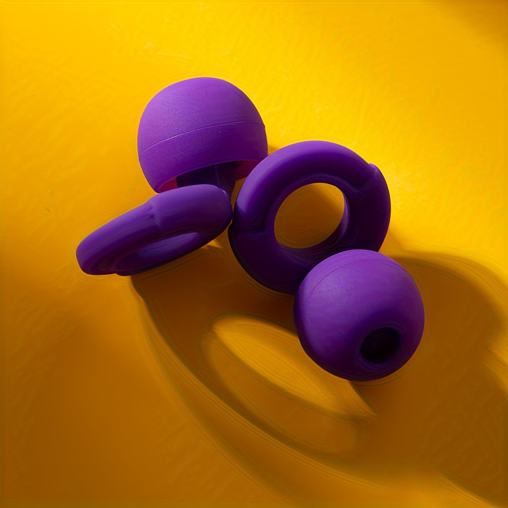 Bouchons d'oreilles loop en silicone (3 tailles d'embout) réutilisables avec étui de rangement - Noir
