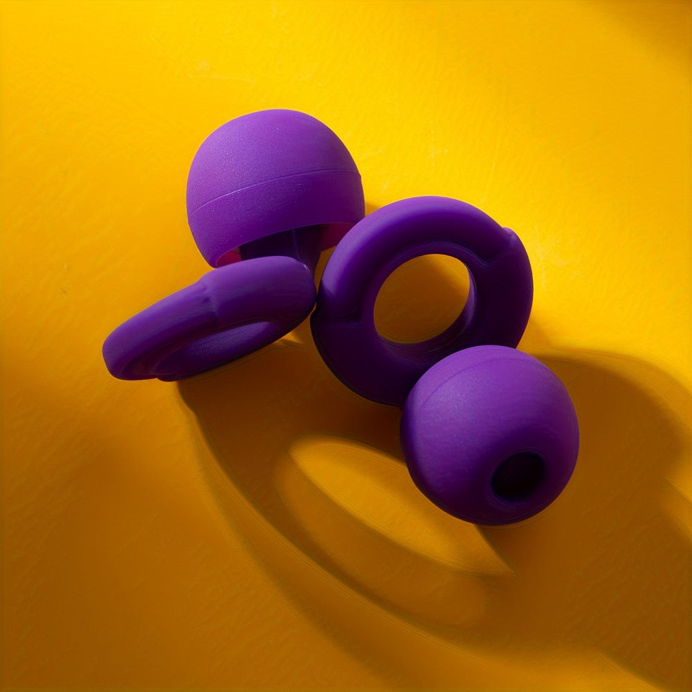 Bouchons d'oreilles loop en silicone (3 tailles d'embout) réutilisables avec étui de rangement - Noir