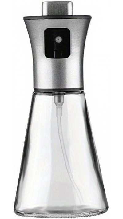 Bouteille spray en acier inoxydable et verre pour huile de cuisine et barbecue