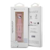 Bracelet ajustable Hello Kitty en silicone soft touch avec logo imprimé - Rose - Apple Watch 38/40/41/42 mm