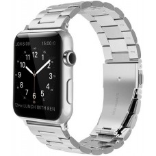 Bracelet à maillons en acier - Argent - Apple Watch 44/45/46/49 mm