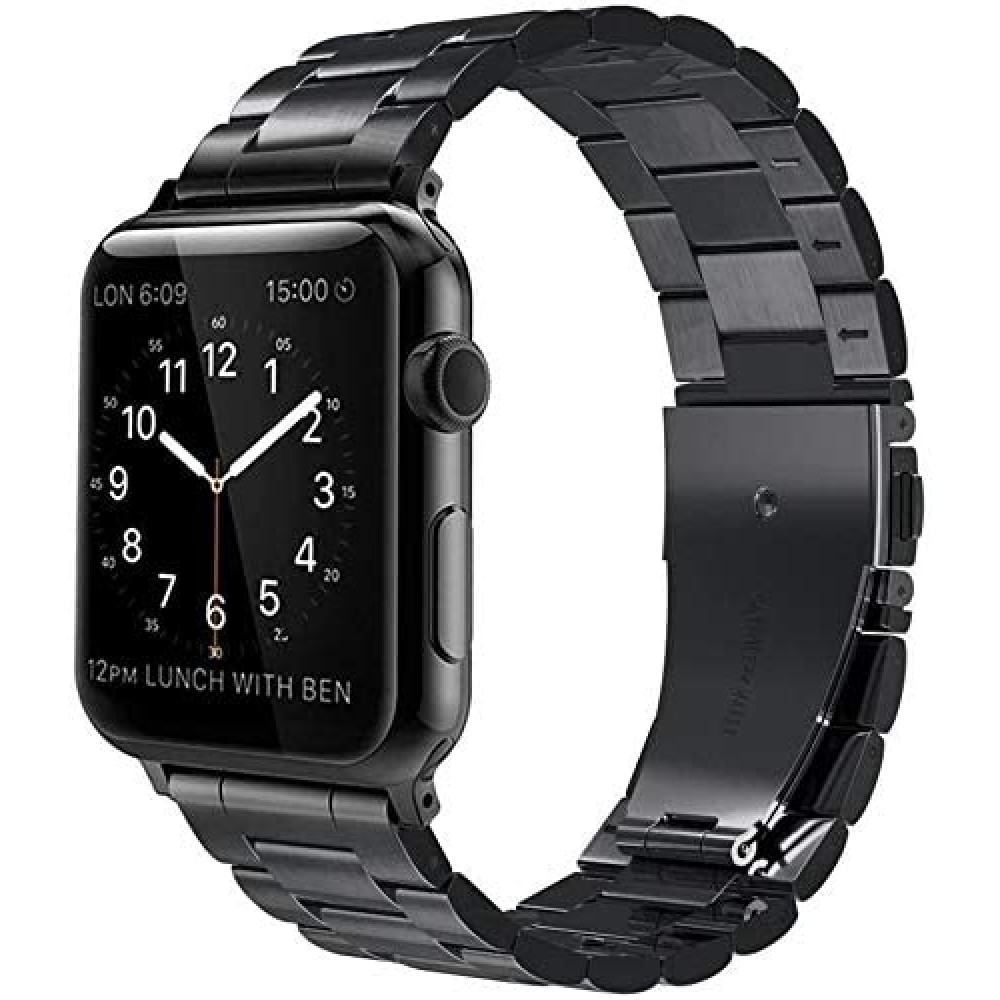 Bracelet à maillons en acier - Noir - Apple Watch 38/40/41/42 mm