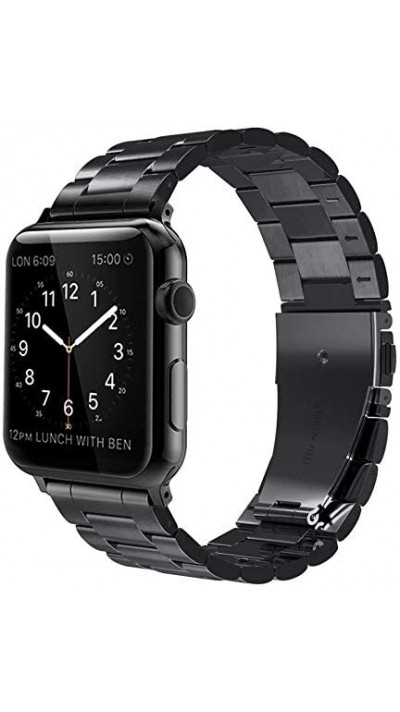 Bracelet à maillons en acier - Noir - Apple Watch 44/45/46/49 mm