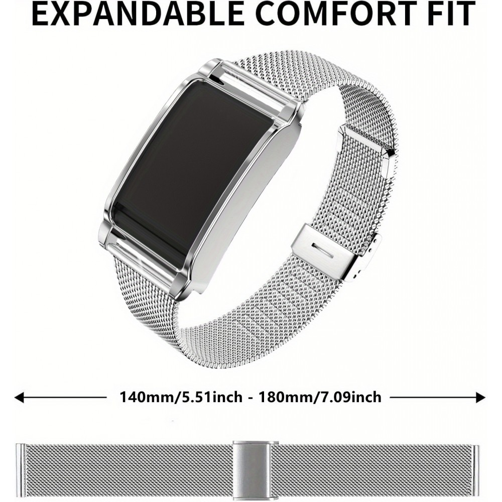 Elegantes Milanese Armband aus Edelstahl - Silber - Whoop 4.0