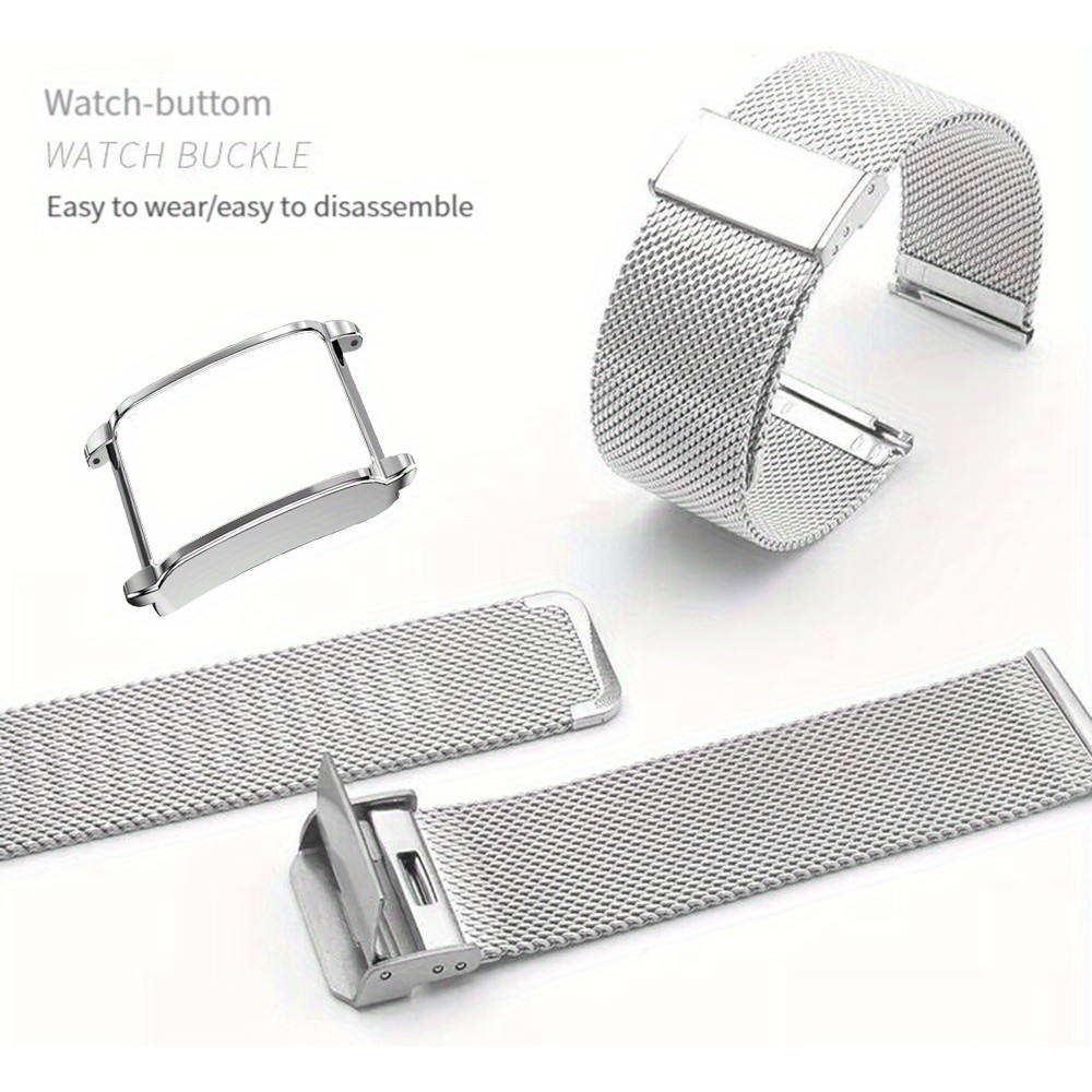 Elegantes Milanese Armband aus Edelstahl - Silber - Whoop 4.0
