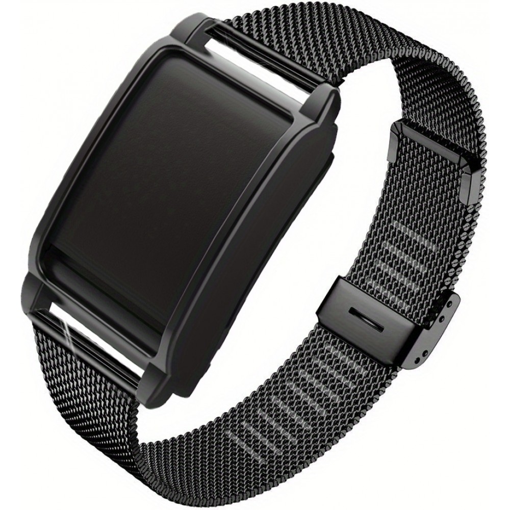 Elegantes Milanese Armband aus Edelstahl - Schwarz - Whoop 4.0