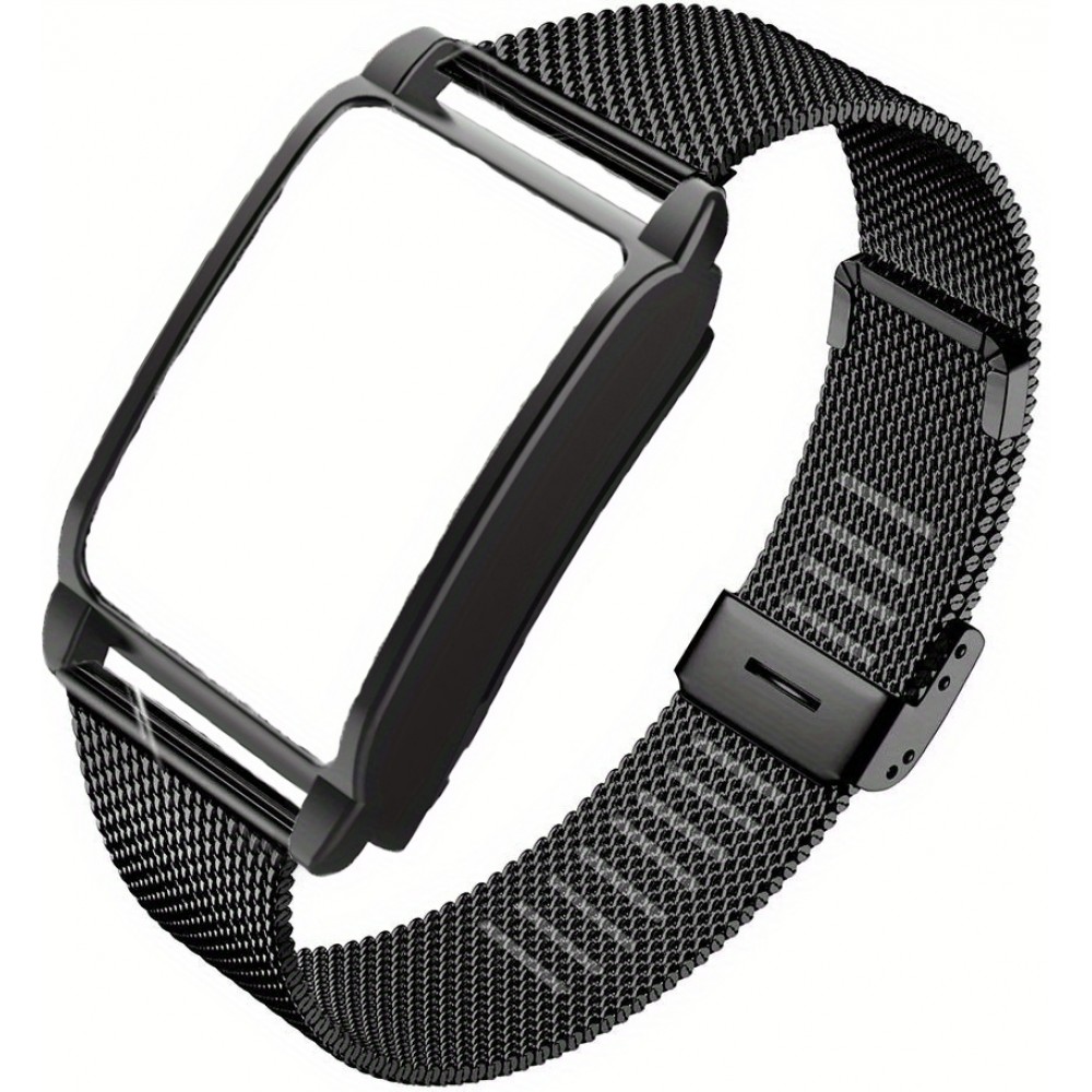 Elegantes Milanese Armband aus Edelstahl - Schwarz - Whoop 4.0