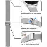 Bracelet milanais &eacute;l&eacute;gant en acier inoxydable - Noir - Whoop 4.0