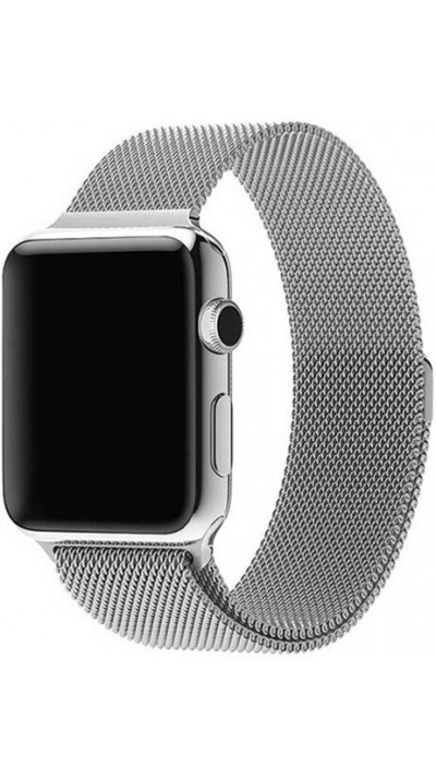 Bracelet milanais en acier argent - Apple Watch 38mm / 40mm / 41mm