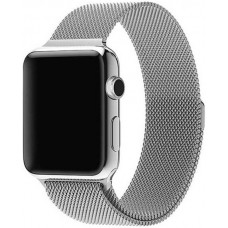 Bracelet milanais en acier argent - Apple Watch 44/45/46/49 mm
