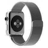 Bracelet milanais en acier argent - Apple Watch 44/45/46/49 mm