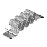 Bracelet milanais en acier argent - Apple Watch 44/45/46/49 mm