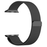 Bracelet milanais en acier noir - Apple Watch 44/45/46/49 mm