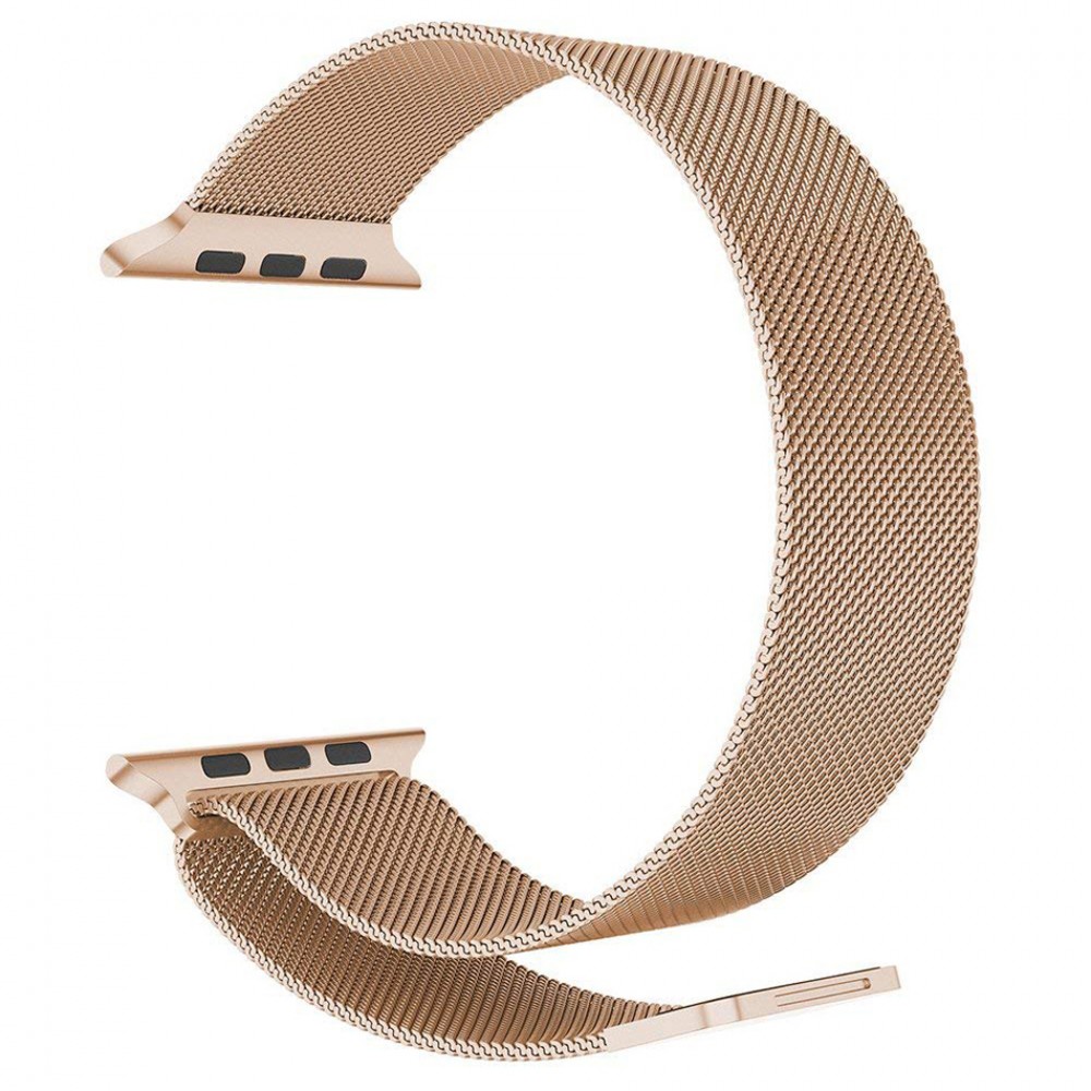 Bracelet milanais en acier or vintage - Apple Watch 44/45/46/49 mm