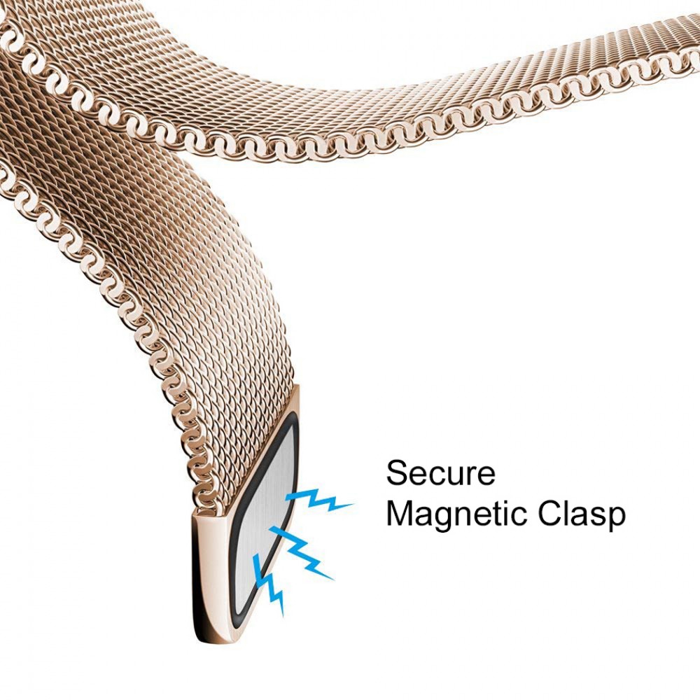 Bracelet milanais en acier or vintage - Apple Watch 44/45/46/49 mm