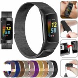 Bracelet milanais en acier (taille L) - Argent - Fitbit Charge 5 / 6