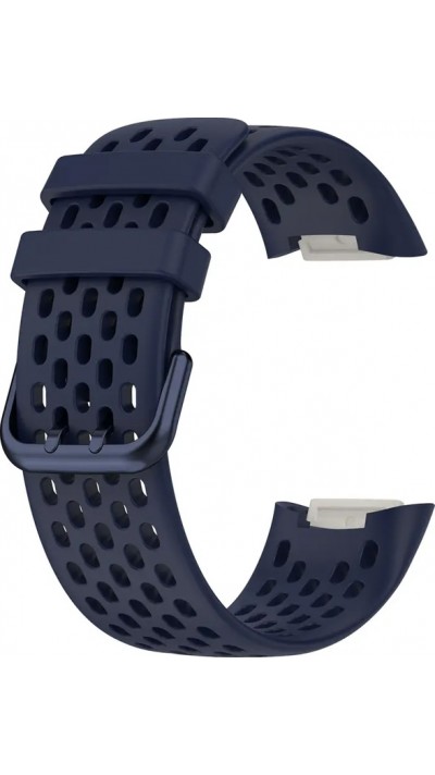 Bracelet silicone Fitbit Charge 5 / 6 SPORTY - Taille universelle - Bleu foncé
