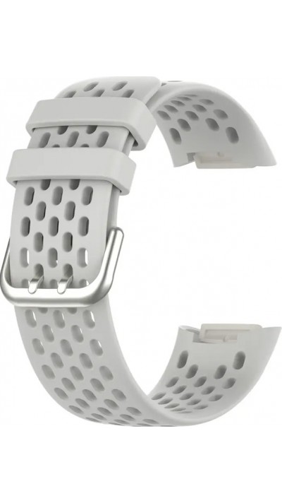 Bracelet silicone Fitbit Charge 5 / 6 SPORTY - Taille universelle - Gris