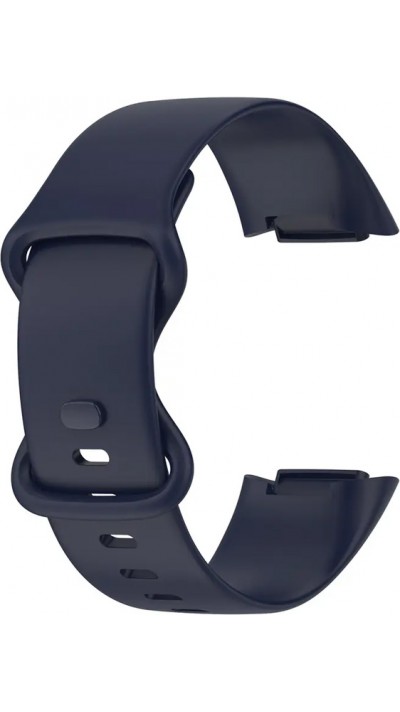 Bracelet silicone Fitbit Charge 5 / 6 - Taille L - Bleu foncé - Fitbit Charge 5 / 6