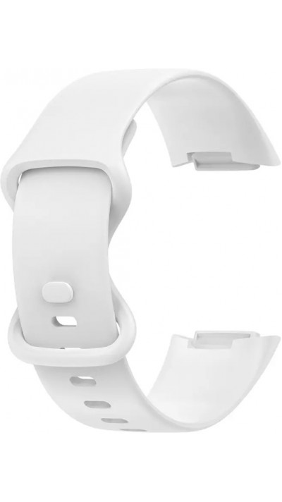 Bracelet silicone Fitbit Charge 5 / 6 - Taille S - Blanc - Fitbit Charge 5 / 6