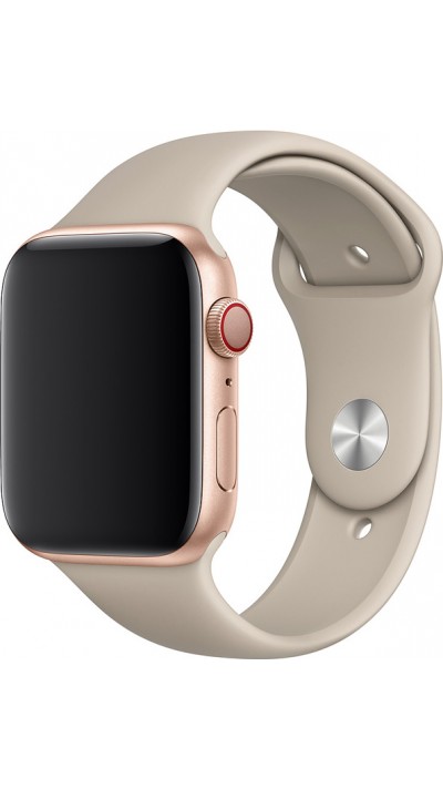 Bracelet sport en silicone beige - Apple Watch 38mm / 40mm / 41mm