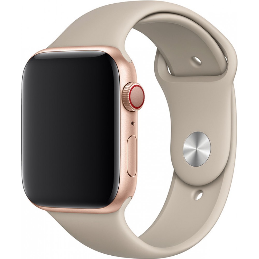 Bracelet sport en silicone beige - Apple Watch 44/45/46/49 mm