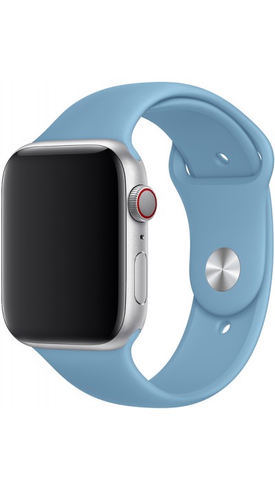 Bracelet sport en silicone bleu clair - Apple Watch 42mm / 44mm / 45mm