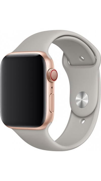 Bracelet sport en silicone gris - Apple Watch 44/45/46/49 mm